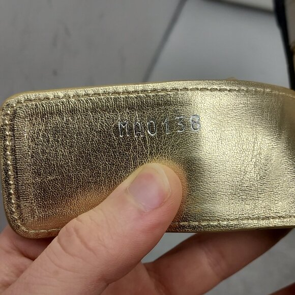 Louis Vuitton Brown Gold Buckle Bom Dia Monogram Flat Slide Sandals - Picture 3 of 16